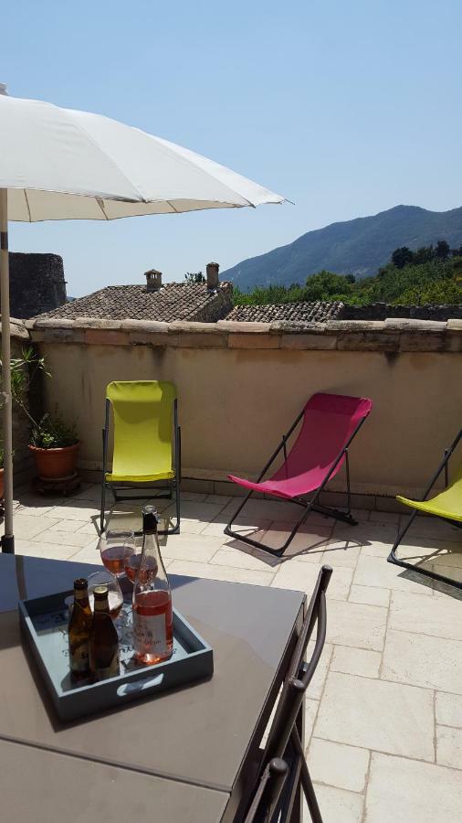 Gites Du Chateau D'Alencon Le Pegue Exterior photo